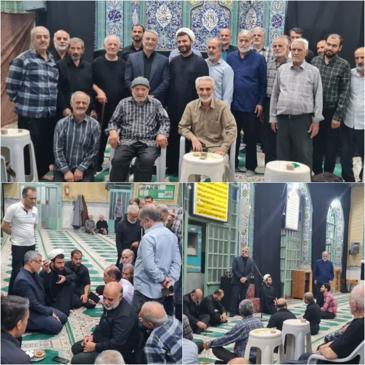 حضور در جمع نمازگزاران مسجد جامع طاهرآباد